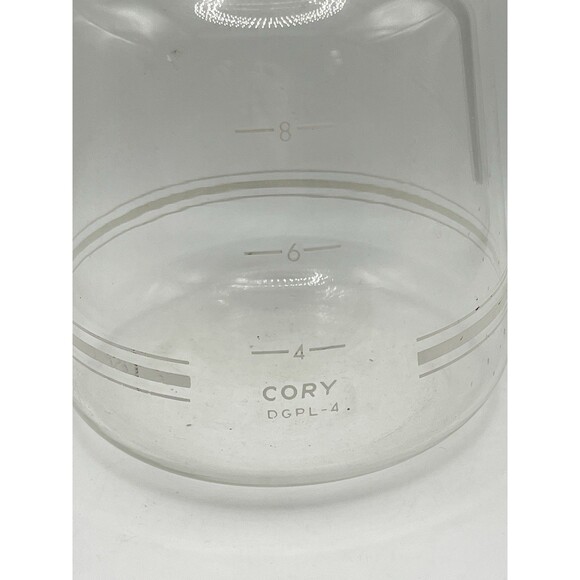 Vintage MCM CORY DGPL-4 8 Cup Glass Coffee Brewer/Maker Replacement Carafe - Picture 4 of 5